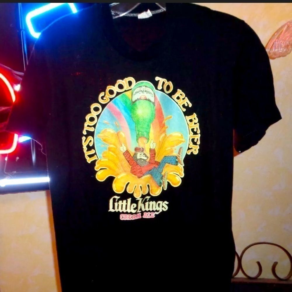 COPY - • Cool VINTAGE 80s beer Little Kings cream ale funnyTee •